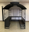Казан - мангал с двойной крышей и лавочкой (2х2м)